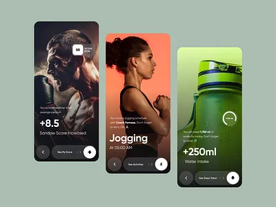 Health Onboarding mobile ui design animation app app registration page application banner branding fitness health illustration minimal mobile modern onboarding onboarding process design ui ux web design welcome screen wellness