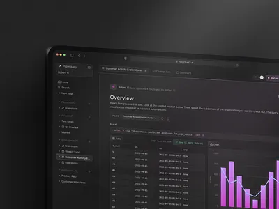 Data Analytics Dashboard Concept black black theme clean concept concept design dark dark theme dashboard dashboard design minimal minimalist mockup notebook notebook design purple stats stats design typography ui ux