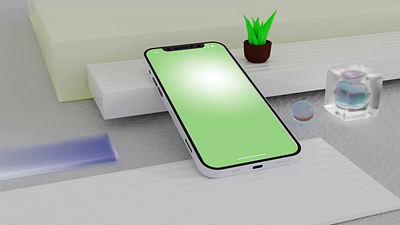 3d Environment for Mobile APP UI Animation 3d animation motion graphics ui