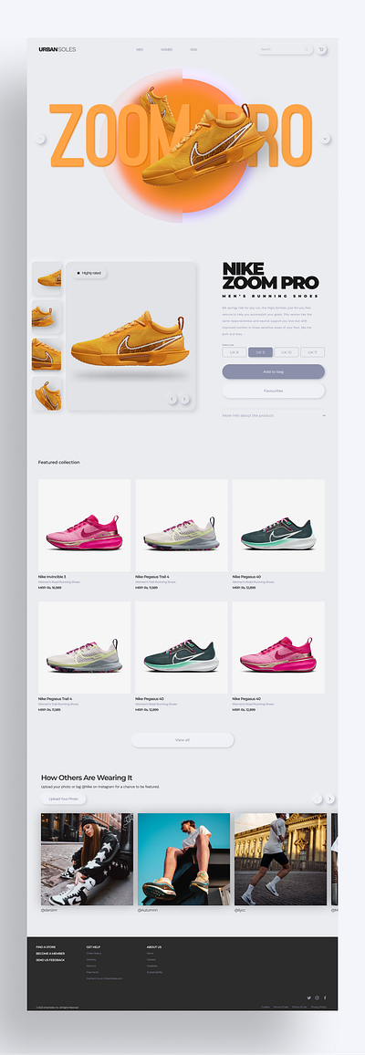 Sneaker brand web design_Concept 3d aesthetic amazing animation branding cool design ecommerce figma graphic design modern motiondesign prototype shoes sleek sneaker ui ux web website