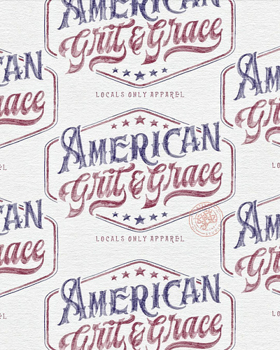 American Grit & Grace american blue collar branding company brand logo company branding company logo design graphic design illustration logo typeface