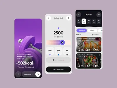 Health mobile application ui design animation application exercise fitness fitness coach mobile ui health health assistant hydration meditation app ui mental health mindfulness mobile nutrition tracker sleep tracker mobile ui ui ux wellness app interface wellness app ui