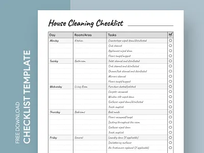 Printable House Cleaning Checklist check checklist cleaning cleaning checklist cleaning checklist template docs free google docs templates free template free template google docs google google docs google docs checklist template house house checklist house cleaning checklist list printable template to do list