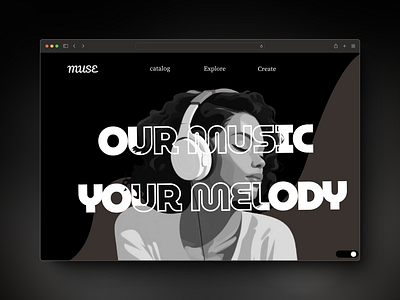 Muse : Web Music App Design app design branding design music ui ux website design