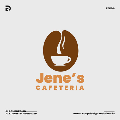 Jene's Cafeteria logo 3d animation branding design graphic design illustration illustrator logo minimal motion graphics ui vector