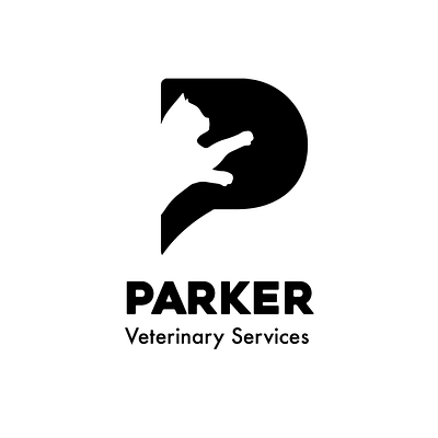 Logo for veterinary service cat dog logo services veterinary