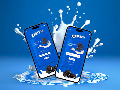 Oreo- Mobile Mockup branding design mobile design mockup ui ui design vector