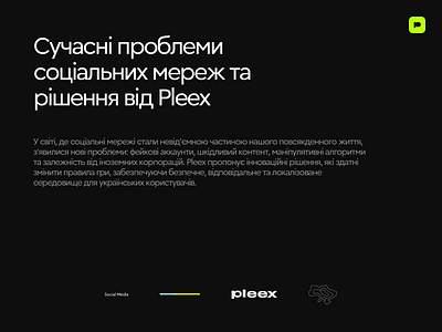 Modern problems of social networks - Pleex presentation pleex presentation ukraine