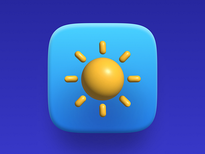 Sun 3D Icon 2024 3d 3d icon icon iconography icons illustration motion graphics sun sunny ui icons weather