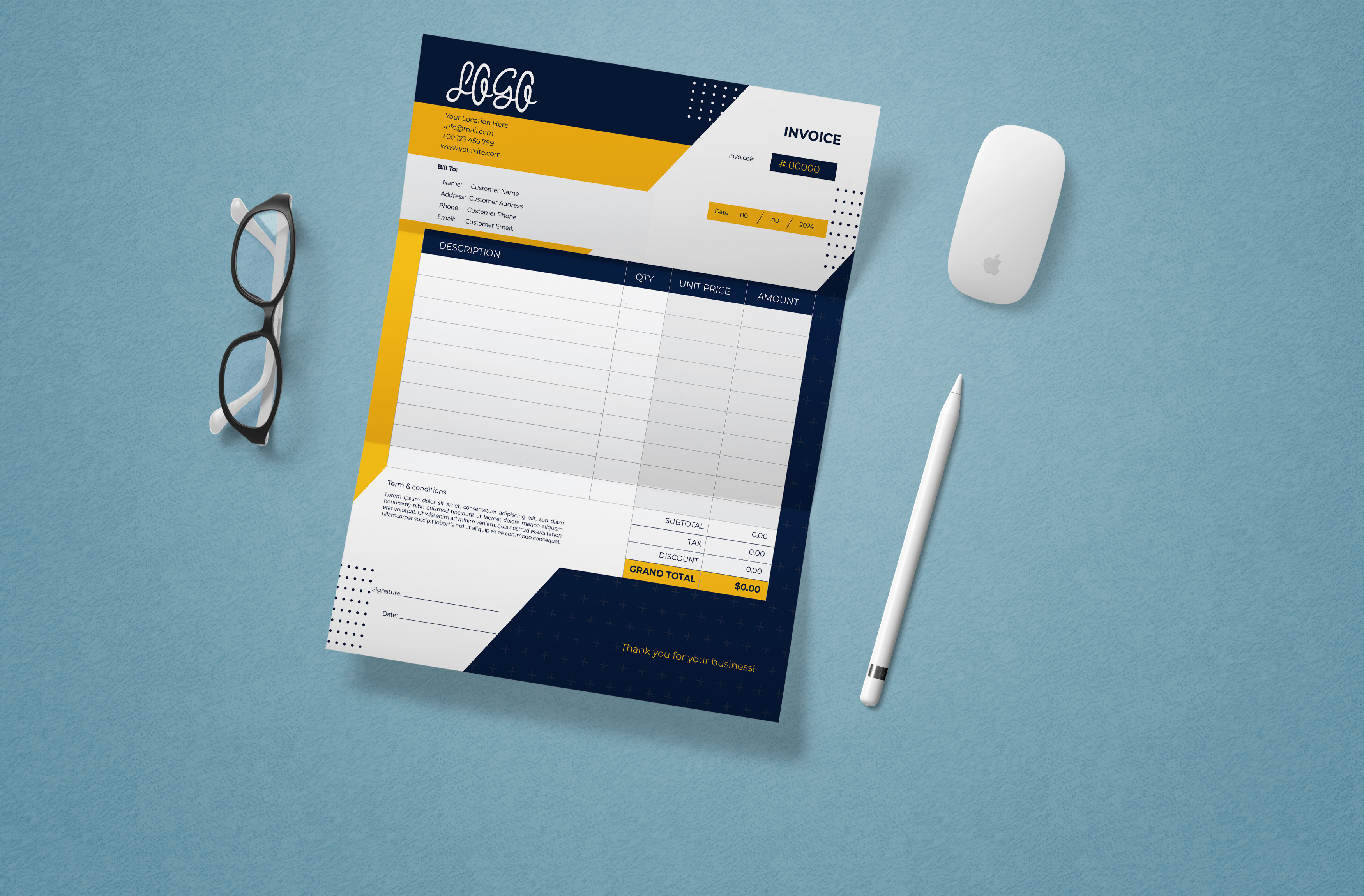 BOOM your Business Image with Custom Invoices & Receipts business custom custom invoice custom receipt fiverr invoice design letterhead mockup new startup online business receipt design small business template