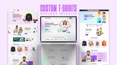Custom T-Shirt Designs Website custom t shirt designs website cutom figma t shirt design uiux webdesign website