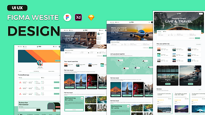 Travel-&-Plane-Ticket-Booking-Website-UI-UX-Design app design figma mobile app product design ui ux ui ux design web design website design