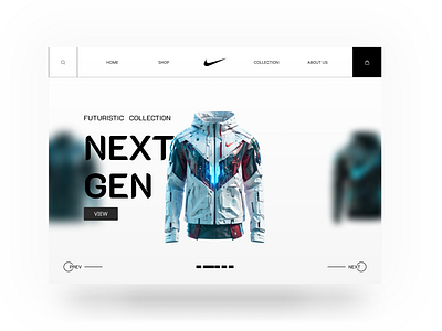 Nike Futuristic Store Shopping WebSite 3d animation app branding cloth design graphic design icon illustration logo motion graphics nike puma shoe typography ui ui design ux