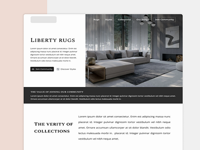 Rug Store - Website black carpet design e commerce furniture minimal modern rug store ui uiux ux web design webdesign website