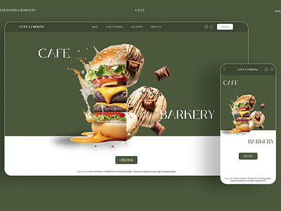 Cafe Carolina Redesign barkery cafe cafe design cafe redesign design figma minimalism redisign restaurant ui uiux ux website website redisign