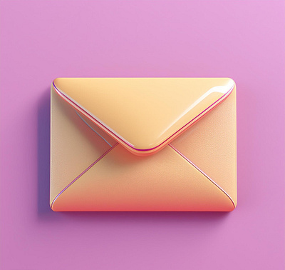 3D Illustration Email Icon 3d