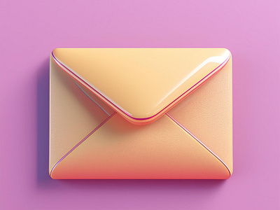 3D Illustration Email Icon 3d