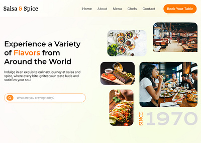 Restaurant Website restaurant website ui ui ux ui ux design website