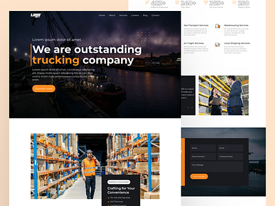 Move Master Logistics Website Design cargo delivery cargo management cargo solutions logistic landing page logistic services logistic systems logistics website transport services