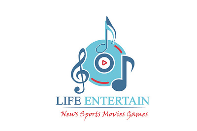 Online Music Platform Logo brand design branding logo logo design vector