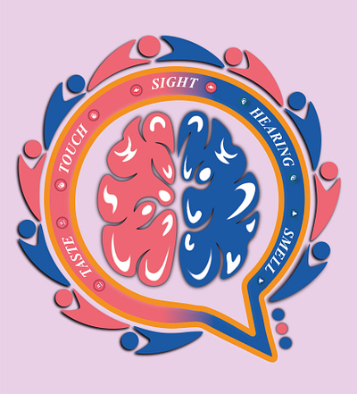 Brain sight Logo branding illustration illustration art logo design vector
