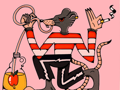 RATZ character design design digital illustration illustration illustrator procreate rat truegritsupply