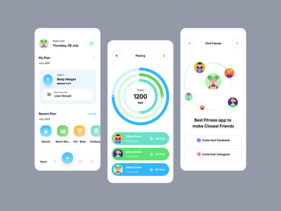 Sport app ui design ai application branding fitness health health app illustration minimal mobile modern product design running saas sport sport mobile app trend ui ux web design workout