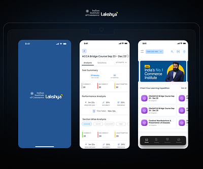 IIC Lakshya App app education elarning app mobile app ui ui ux