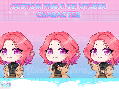 Custom PNG Tuber Creation for Streamers animatedvtuber customgifvtuber custompngvtuber livestreaming streamingavatars twitch vtuberart vtuberdesign