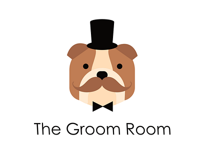 The Groom Room Logo dog graphic design graphic designer logo logos