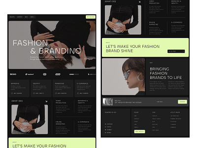 Fashion - Landing page app design landingpage ui ux website