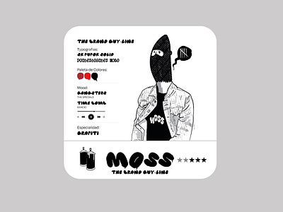 Moss graphic design illustration procreate