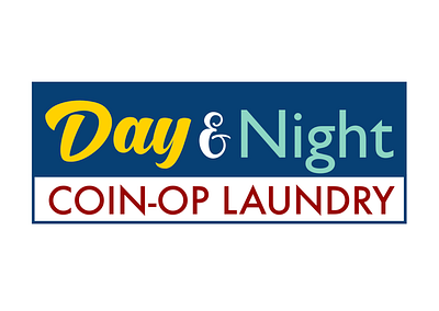 Day & Night Coin-Op Laundry Logo branding