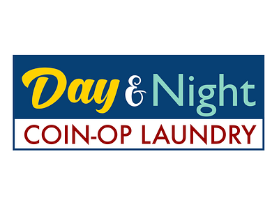 Day & Night Coin-Op Laundry Logo branding