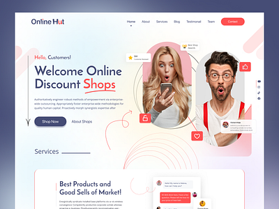 Online Shopping Website agency e ecommerce figma design landing page design landing page ui mockup design mockup ui online shop online shop website online shopping website online store shop now shop website shopping topagency ui designer uiux designer vinomind webapp website design