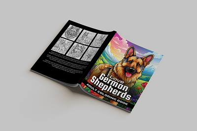 German Shepherds Adult coloring book