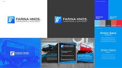 Farina Hnos Logo Design brand branding color design graphic design illustration logo