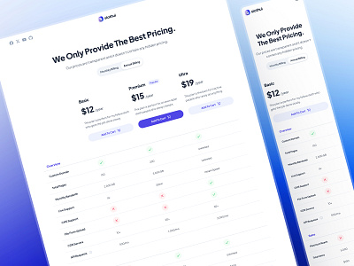 slothUI - World's Laziest Design System - Pricing Page UIUX clean ui design system gradient ui minimal ui modern ui pricing page pricing page design pricing plan ui pricing table pricing table design pricing table ui pricing ui purple saas website design slothui soft ui ui design ui kit web design website design