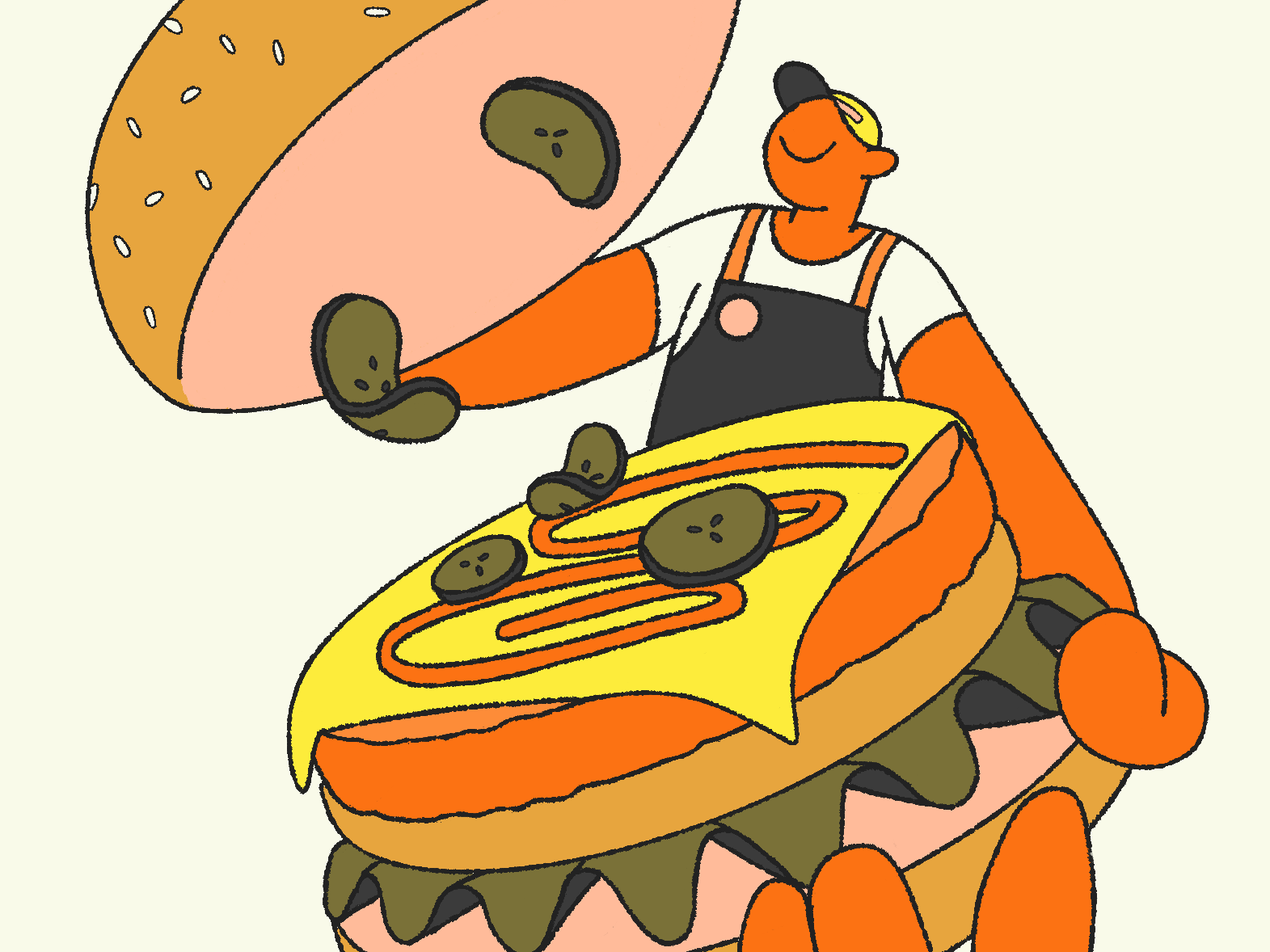 Flippin' Burgers | Burger Assembly by Lim KangLi on Dribbble