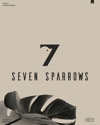 Seven Sparrows artist logo branding creative logo logo logo design logo designer luxury logo visual iden visual identity
