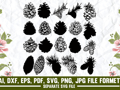 Pine cones,pine,nature,tree svg branding brown graphic design logo