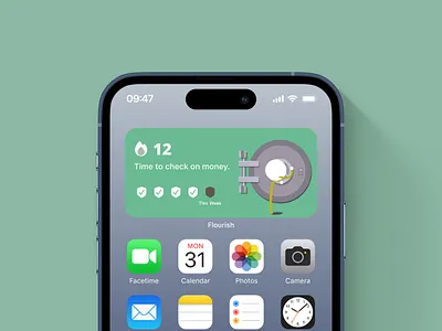 Rish opening a vault app design graphic design illustration ios ui vector widget art