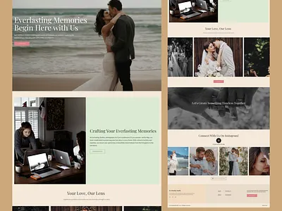 Everlasting Studio couple design figma figma design figma visual graphic design photography studio ui ui design ux ux design web design webdesigner website wedding wordpress