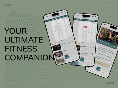 GymBuddy: Master Your Muscles with Guided Workouts app app design gym product design ui ui ux ui design ui ux design ux ux design web
