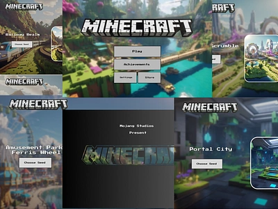 Parallax & Slider Effect animation figma illustration minecraft parallax slider ui