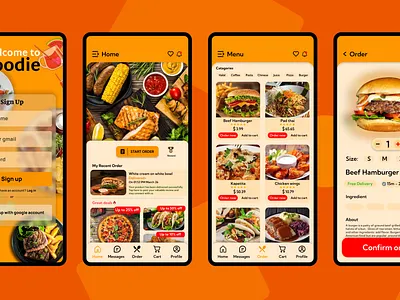 Restaurants App UI Design design ui ux