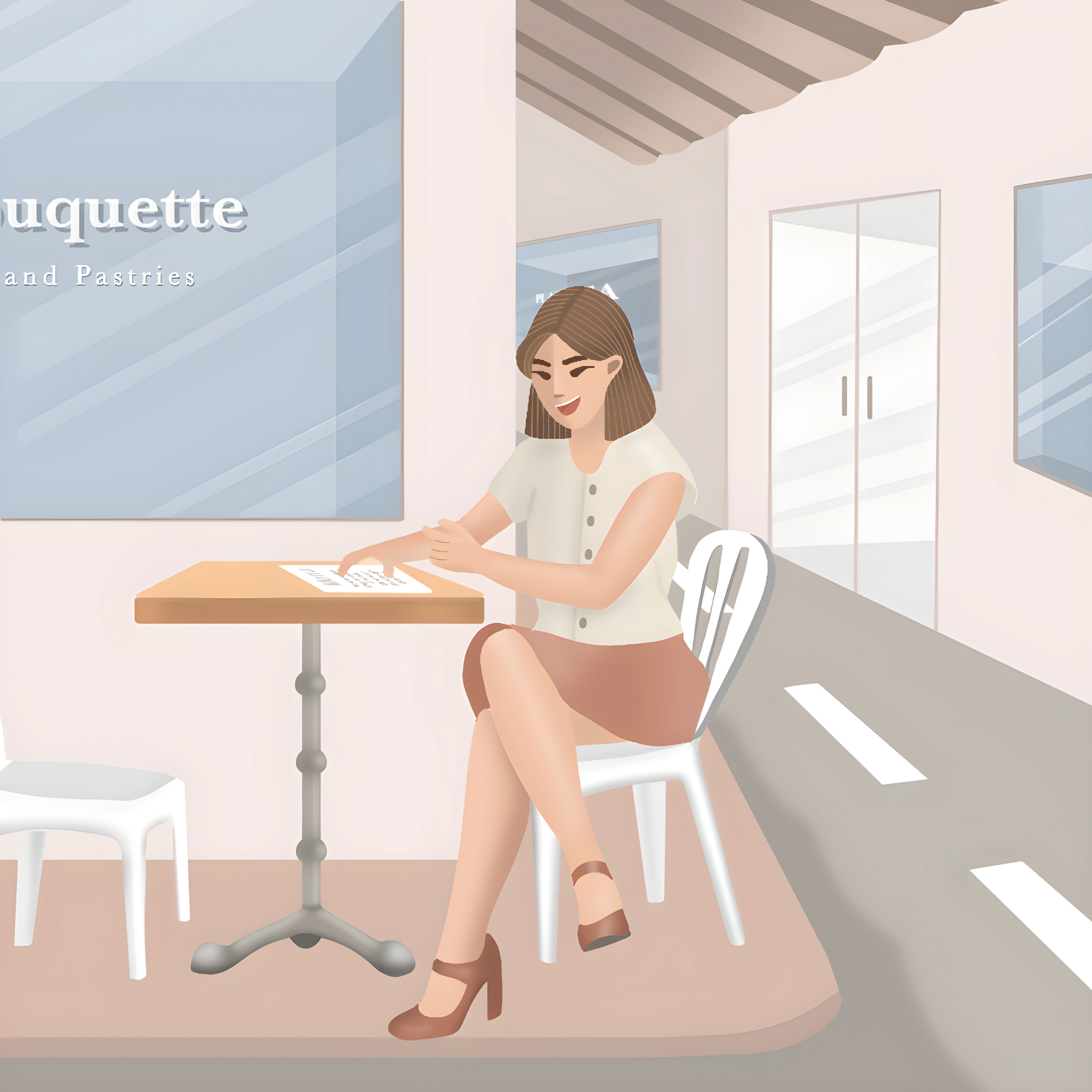 Coffee and pastries: the secret to happiness✨ art branding caffee coffee digital art digital illustration french graphic design holiday illustration illustrator meal pastries pictures procreate procreate dreams street summer work work from everywhere