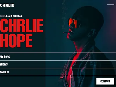 A Musician Portfolio Website app branding design ecomm graphic design illustration landing page logo mobile musician portfolio responsive saas shihab ui ux web webapp