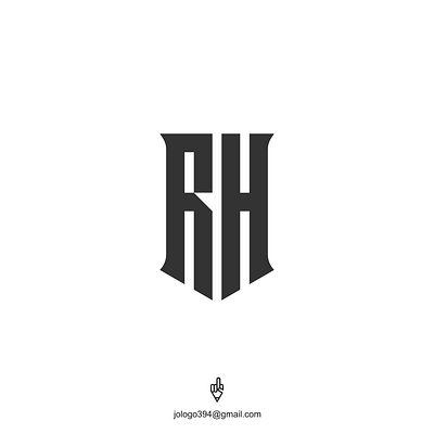 RH Monogram Logo branding design graphic design icon illustration letter mark logo monogram logo ui ux vector