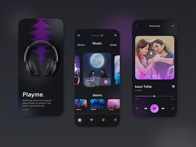 Streaming App UI Redesign figmadesign mobile app ui music player musicapp ui streaming app trendy design2024 ui ui design uiux design